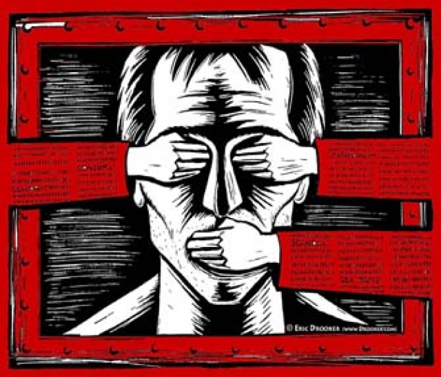Protest przeciwko łamaniu wolności słowa i wolności akademickiej w Turcji